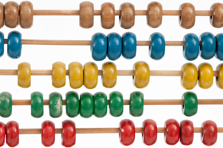 An abacus, representing a classic way of doing hands-on math