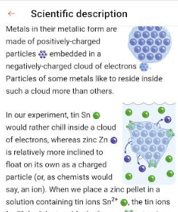 screenshot of mel chemistry science explanation