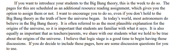 screenshot of elemental science faith neutral approach to the big bang