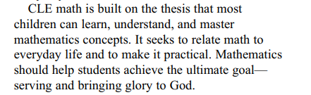 screenshot of cle math referencing god and faith