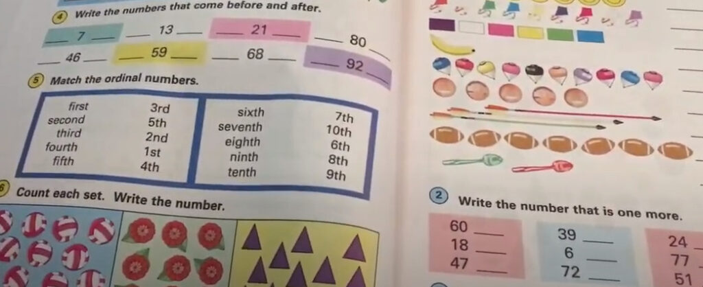 picture of horizons math workbook pages