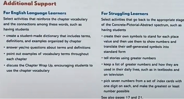 picture of math in focus offering help for struggling learners