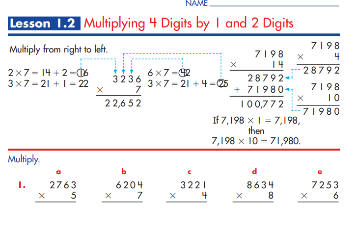 screenshot showing very granular and focused spectrum math lesson