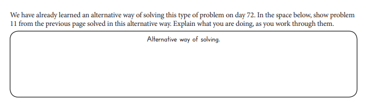 picture of alternative strategies presented in Math Lessons For A Living Education level 5
