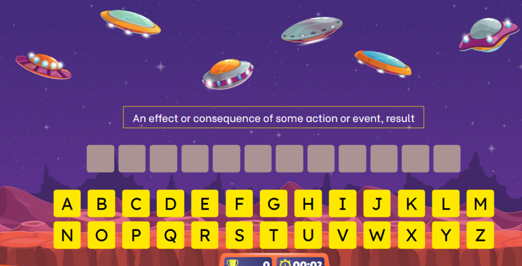 example of digital game that supplements vocabulary workshop