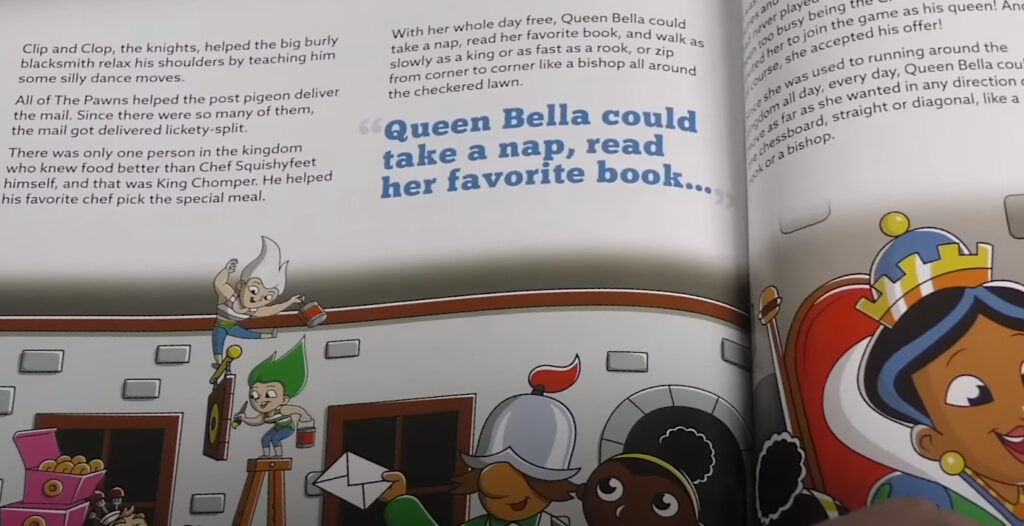 picture of  queen bella's story in story time chess