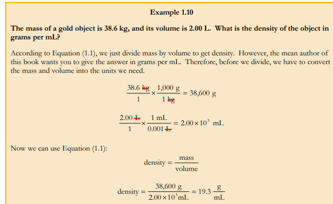 screenshot example of math requirement in berean builders chemistry