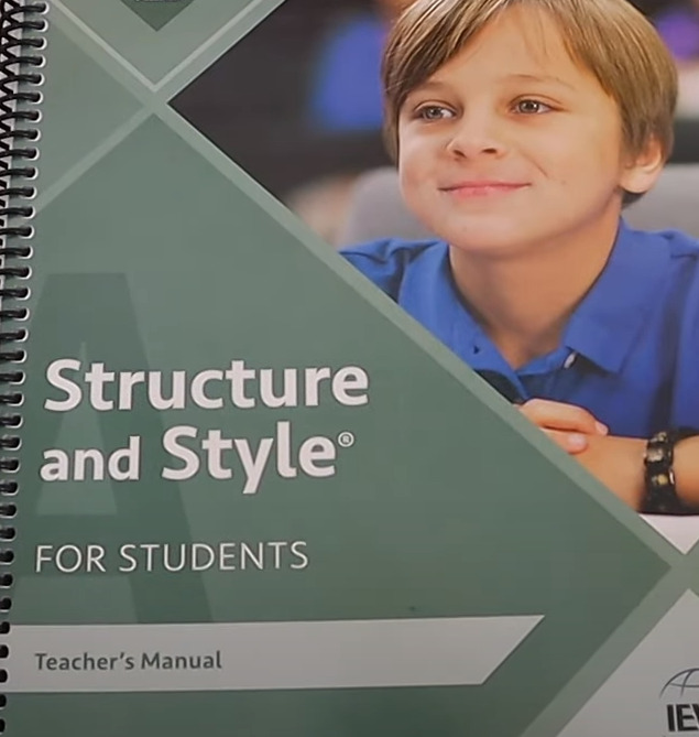 picture of IEW structure and style book cover