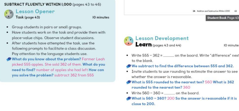 picture of primary mathematics 2022 lesson from homeschool teaching guide