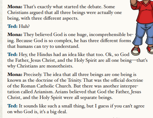 screenshot showing curiosity chronicles examination of religion from a secular point of view