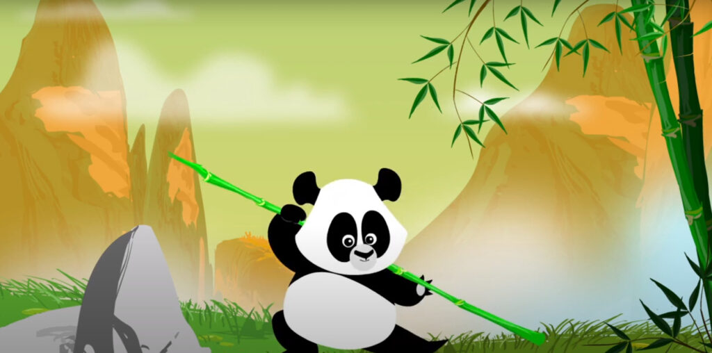 screenshot of mathseeds pet panda showing level of detail and quality of artwork