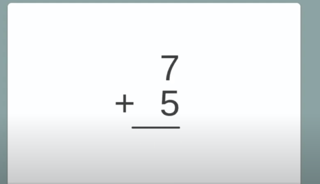 screenshot of flashcard-like exercises included in xtra math