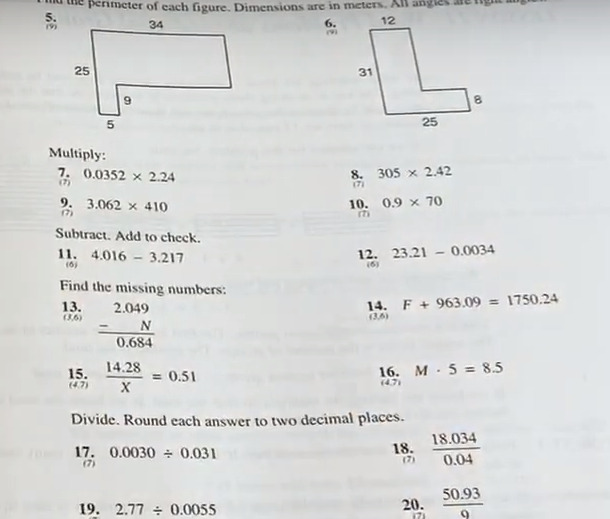 picture of saxon math practice problems