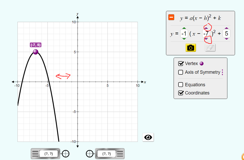 screenshot of simulation math game in legends of learning