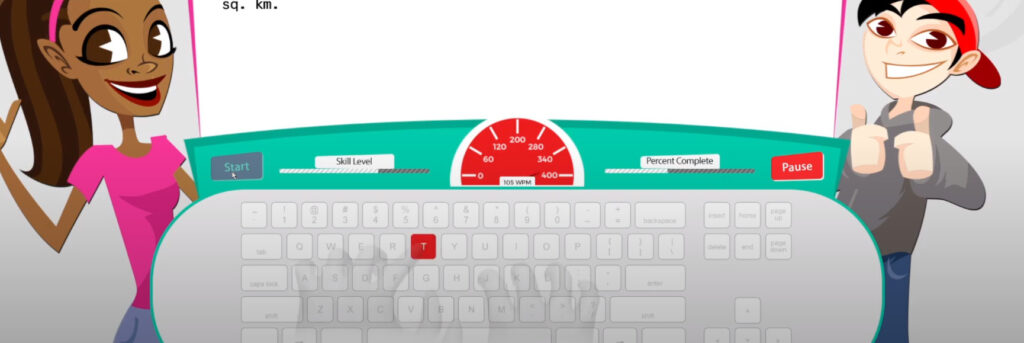 screenshot of mavis beacon keyboarding kidz for comparison
