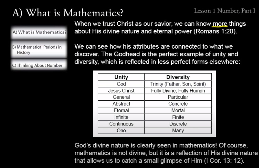 screenshot of christian learning in shormann math