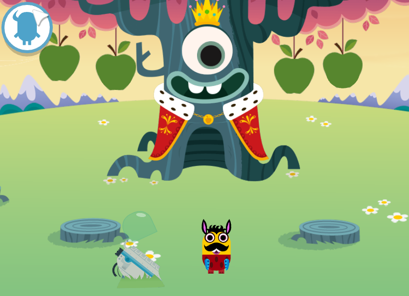 screenshot of gameplay in teach your monster to read showing look and design