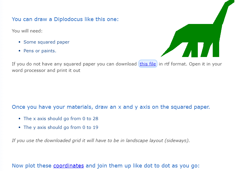screenshot of math is fun activity page