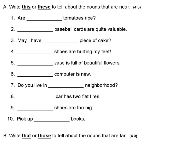 picture example of workbook exercises found in growing with grammar