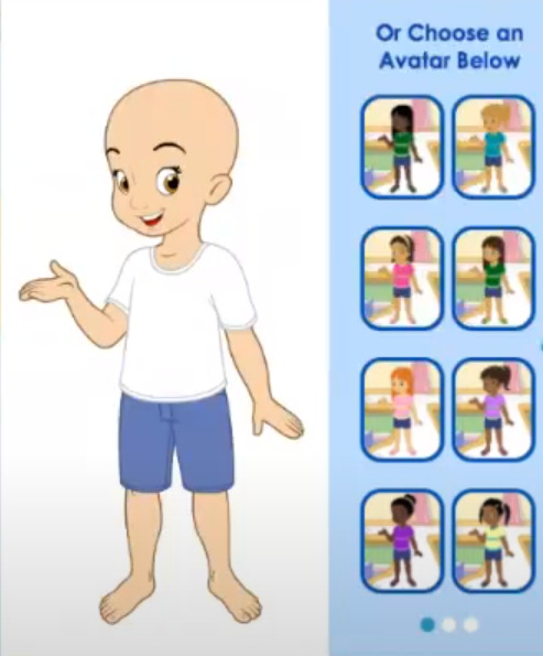 screenshot showing avatar customization in abcmouse as incentive reward